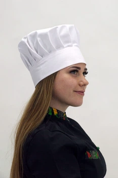 Кухарський ковпак Танагра на ліпучці саржа - Форма кухаря (2632577500)