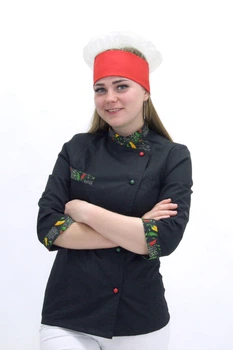 Поварской колпак с сеткой Соти велкро саржа - Форма повара (2661212700)