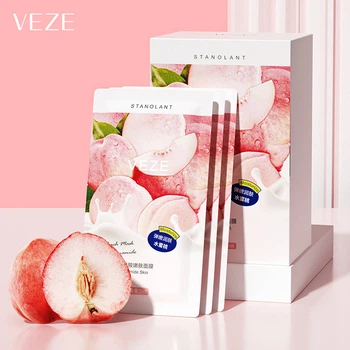 Ночная крем маска омолаживающая VEZE PEACH NIACINAMIDE с экстрактом персика 30*2 мл