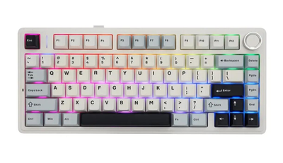 Бездротова ігрова механічна клавіатура Aula F75 2.4G Bluetooth з RGB Hot swap