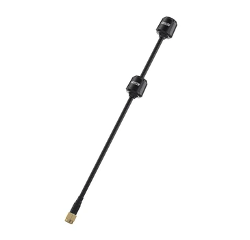 Антенна 5.8G LHCP GEPRC Momoda2 DUAL 170+57mm 3.8Dbi, SMA-Male прямой, черная, для FPV дронов
