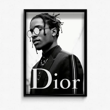 Постер в рамке dior asap rocky А4