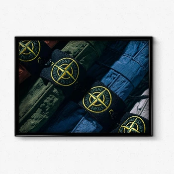 Постер в рамке Stone Island Patch А4