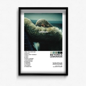 Постер в рамці з альбомом Beyonce Lemonade А4