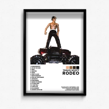 Постер в рамці з альбомом Travis Scott Rodeo А1