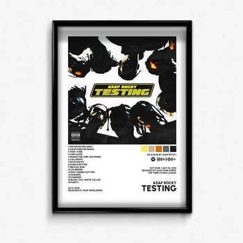 Постер в рамці з альбомом ASAP Rocky Testing А4