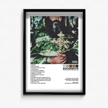 Постер в рамке с альбомом Suicideboys Sing Me a Lullaby, My Sweet Temptation А3