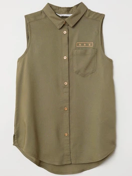 Рубашка- безрукавка H&M 0641005 170 cm (59433170cm) Зеленый