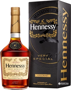 Коньяк Hennessy VS 4 роки витримки 0.5 л 40% в подарунковій упаковці (3245995817111_3245990287407)