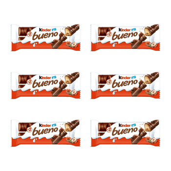Набор Батончик 6шт Kinder Bueno 2 Pieces 43g