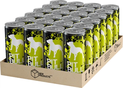 Упаковка енергетичного напою Pit Bull Exotic 250 мл х 24 шт