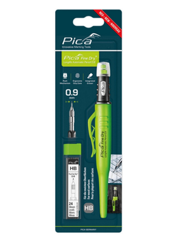 Карандаш механической разметки PICA 7070 Fine Dry Long Life + стержни 0.9мм HB,70703