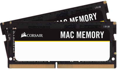 Pamięć RAM Corsair SO-DIMM DDR4-2666 65536MB PC4-21300 (Kit of 2x32768) Mac Memory Black (CMSA64GX4M2A2666C18)