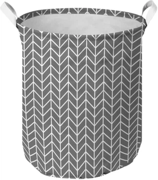 Кошик для зберігання Idea Home TC-39 Vector 40x50 см (TC-39 круг. ткан. Vector) Сірий