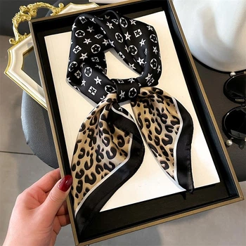 Хустка бандана шарф пов'язка на шию сумку голову Honey Fashion Accessories чорний (12-236)