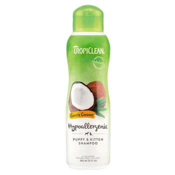 Шампунь гипоаллергенный для котят и щенков TropiClean «Gentle Coconut» (Кокос) 355 мл (для ухода за кожей)