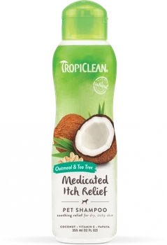 Шампунь для собак TropiClean «Oatmeal & Tea Tree» (Вівсяне борошно та чайне дерево) 355 мл (для догляду за шкірою)