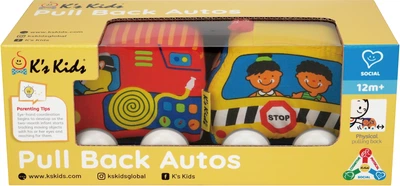 Игрушечный набор K's Kids Машинки Pull-back Школьный автобус и пожарная машина (TOYSKA10835-GB)