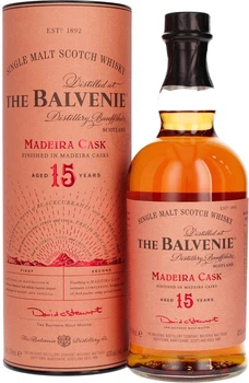 Віскі Balvenie Madeira Cask 15 років 43% 0.7 л в подарунковій упаковці (5010327505022)