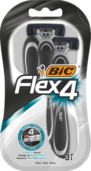 Набір бритв без змінних картриджів BIC Flex 4 3 шт