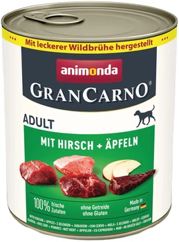 Karma mokra dla psów Animonda GranCarno Adult Deer with Apple z jeleniem i jabłkiem 800 g (4017721824842)