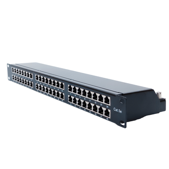 Патч-панель 19" 1U STP 48xRJ-45 Dual IDC type, кат. 5e, Kingda