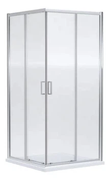 Душевая кабина Dusel А-513H, 80х80х195, двери раздвижные, стекло прозрачное, профиль хром