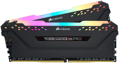 Pamięć RAM Corsair DDR4-3600 16384MB PC4-28800 (Kit of 2x8192) VENGEANCE RGB PRO Black (CMW16GX4M2D3600C16)