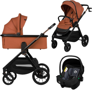 Универсальная коляска 3 в 1 Lionelo Layla Brown Rust (LO-LAYLA 3IN1 BROWN RUST)