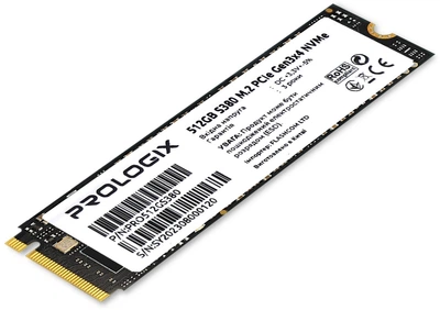 Накопичувач SSD 512GB Prologix S380 M.2 2280 PCIe 3.0 x4 NVMe 3D TLC (PRO512GS380)