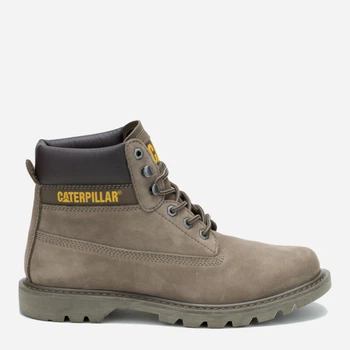 Женские демисезонные ботинки кожаные высокие Caterpillar (CAT) P726077 38 (5US/4UK) 23 см Серые (195020571149)