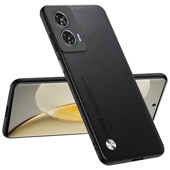 Шкіряний чохол - накладка CODE Tactile Experience для Motorola Edge 50 Fusion black