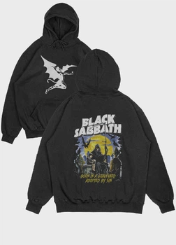 Чоловіче худі MODNO з рок принтом "Black Sabbath" XL Чорний (HD004-004-2-107-FB-BL-M)