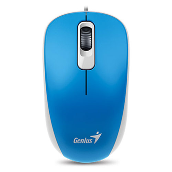 Мышь Genius DX-110, Blue, USB, 1000 dpi, 3 кнопки, 1.5 м