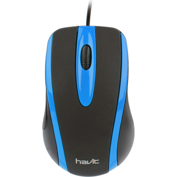 Мышь Havit HV-MS753 Black/Blue, Optical, USB, 1000 dpi