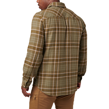 Сорочка тактична 5.11 Tactical Silverwood Flannel Plaid Long Sleeve Shirt Tank Green Plaid M (72173-607)