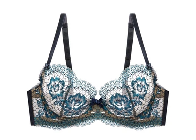 Бюстгальтер Dita von Teese 70D Синій/Зелений (59023navy_shady)