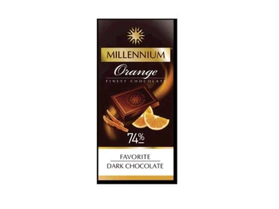 Шоколад MILLENNIUM 100г Favorite Orange чорний 74% NEW шб