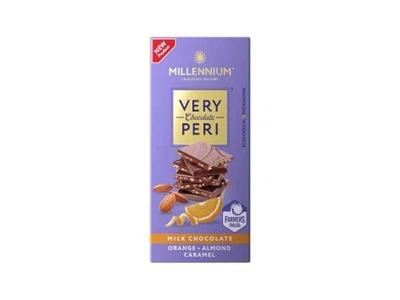 Шоколад MILLENNIUM 85г Very Peri мол з мигд. карам. та апельсин. цедрою
