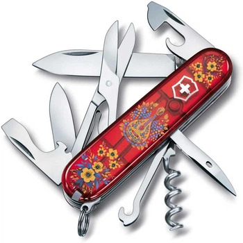 Нож Victorinox Climber Ukraine Украинские мотивы Красный (1049-Vx13703.T_T1370u)