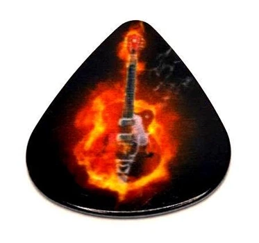 Медиатор для гитары Avzhezh Flame Pick 0.71F