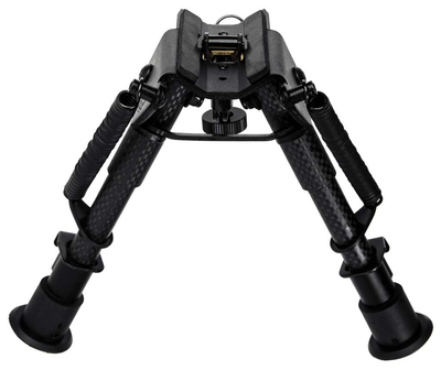 Сошки Vector Optics Carbon Fiber Bipod на антабку (высота 15.2 - 22.9 см) с переходником на Weaver/Picatinny