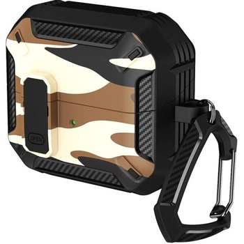 Защитный чехол Deexe Camouflage Case для Samsung Galaxy Buds 3 / Buds 3 Pro / Buds 3 FE - Brown