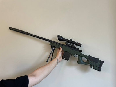 Дитяча гвинтівка на орбізах AWP з CS go з Оптичним прицілом та орбізами 80см
