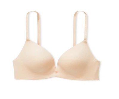 Бюстгалтер Victoria's Secret So Obsessed Wireless Push-Up Bra Pretty Blossom Бежевый светлый 32B (70B)