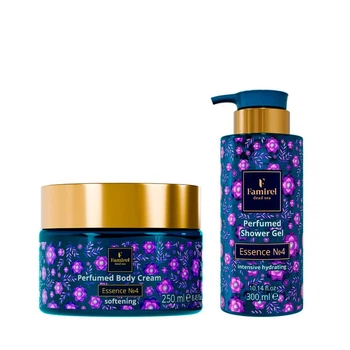 Парфюмированный крем для тела Famirel Softening Essence №4, 250 мл Фамирель & Парфюмированный гель для душа Famirel Intensive Hydrating Essence №4, 300 мл Фамирель (085427, 085472)