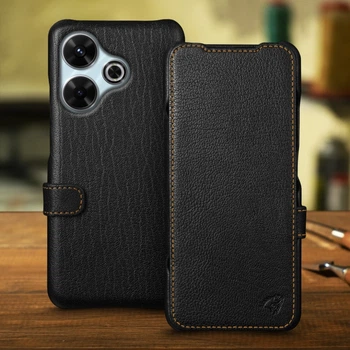 Чехол книжка Stenk Premium для Xiaomi Redmi 13 Чёрный (77912)