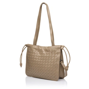 Сумка жіноча з натуральної шкіри бежева BAGS4LIFE FG-6010 пудра - 63391