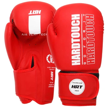 Рукавички боксерські PU на липучці HARD TOUCH BO-4436 (р-р 12oz, колір червоний)