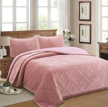 Покривало Soho Pink Євро 200х230 см Velur (A120132)